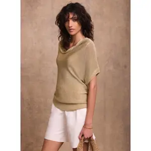 Mint Velvet Gold Metallic Knit Top